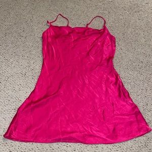 LOLA AND GRACE dress. Silky material. Adjustable straps. Never worn!!